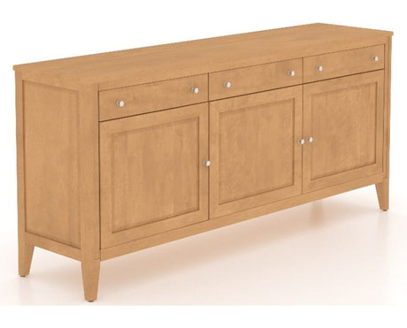 Canadel Buffet 7200 in 20 Caramel Washed, three-quarter view