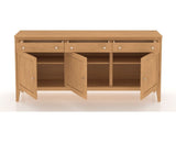 Canadel Buffet 7200 in 20 Caramel Washed, open view