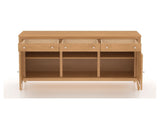 Canadel Buffet 7200 in 20 Caramel Washed, fully open view
