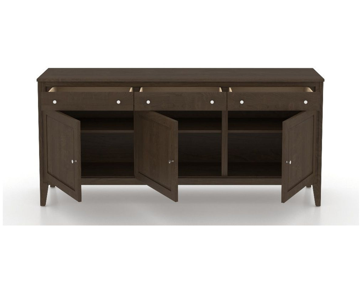 Canadel Buffet 7200 in 29 Hazelnut Washed, open view