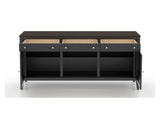 Canadel Buffet 7200 in 59 Davy's Grey, fully open view