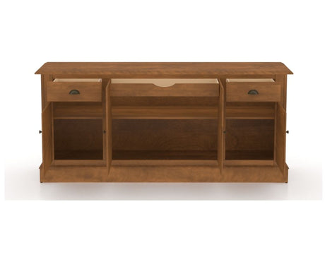 Canadel Buffet 7202 in Oak Washed, open view
