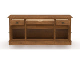 Canadel Buffet 7202 in Oak Washed, fully open view