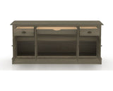 Canadel Buffet 7202 in 08 Shadow, fully open view