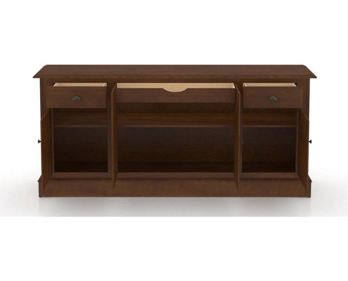 Canadel Buffet 7202 in 19 Cognac Washed, open view