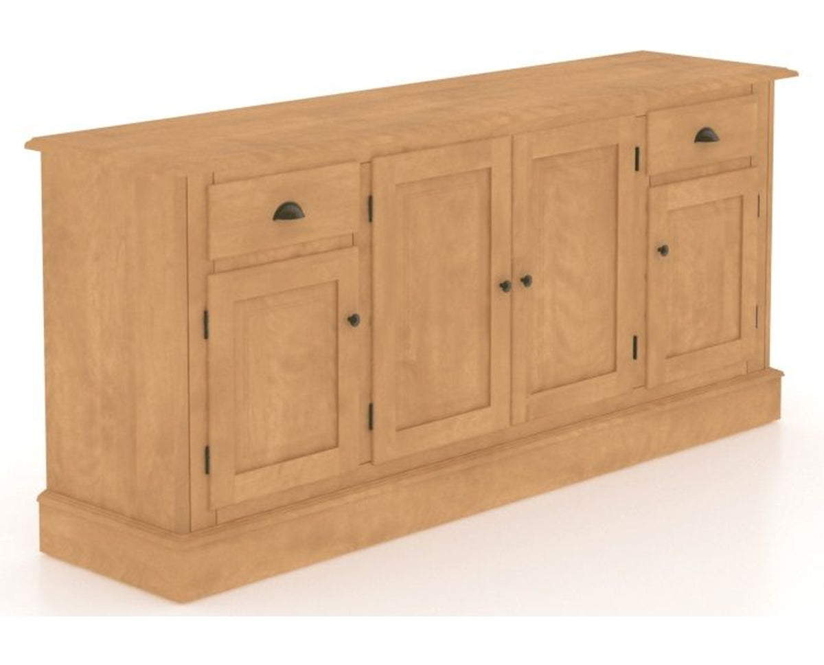 Canadel Buffet 7202 in 20 Caramel Washed, three-quarter view