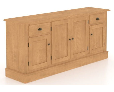 Canadel Buffet 7202 in 20 Caramel Washed, three-quarter view