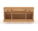 Canadel Buffet 7202 in 20 Caramel Washed, open view
