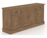 Canadel Buffet 7202 in 25 Pecan Washed, three-quarter view