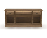 Canadel Buffet 7202 in 25 Pecan Washed, open view