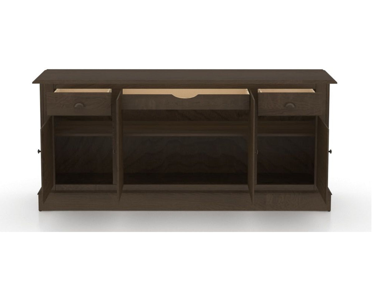 Canadel Buffet 7202 in 29 Hazelnut Washed, open view