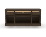 Canadel Buffet 7202 in 29 Hazelnut Washed, fully open view