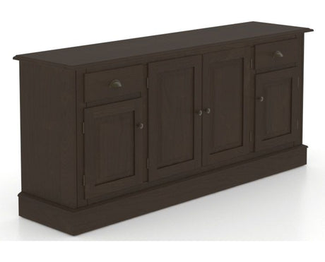 Canadel Buffet 7202 in 59 Davy's Grey, three-quarter view