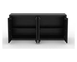 Canadel Modern Channel 76 Buffet in Dark Smoke, fully open view