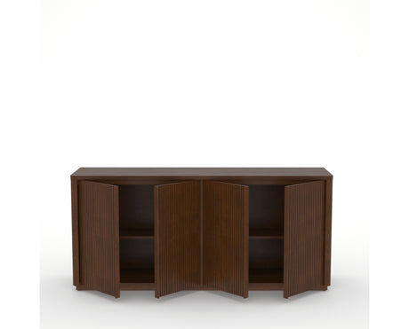 Canadel Modern Channel 76 Buffet in Cognac Washed, open view