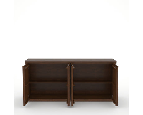 Canadel Modern Channel 76 Buffet in Cognac Washed, fully open view