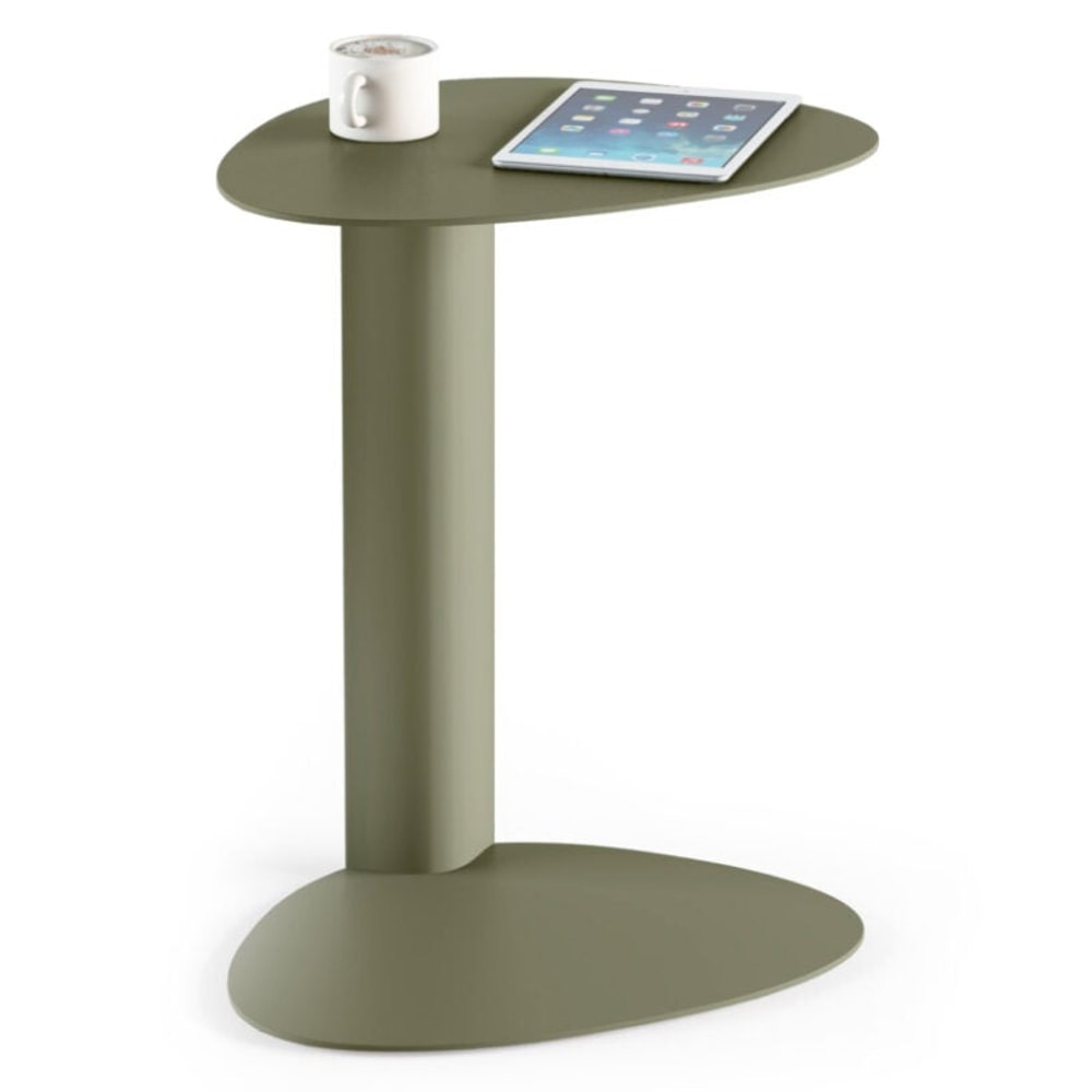 BDi Bink Laptop Stand / Side Table in Moss, on white