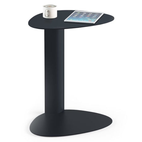 BDi Bink Laptop Stand / Side Table in Pepper, on white