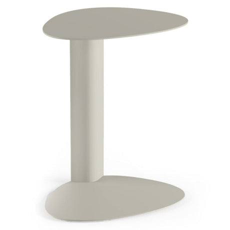 BDi Bink Laptop Stand / Side Table in Stone, on white