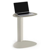 BDi Bink Laptop Stand / Side Table in Stone, on white