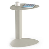 BDi Bink Laptop Stand / Side Table in Stone, on white