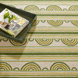 Button Hand Micro Hooked Wool Rug