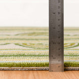 Button Hand Micro Hooked Wool Rug