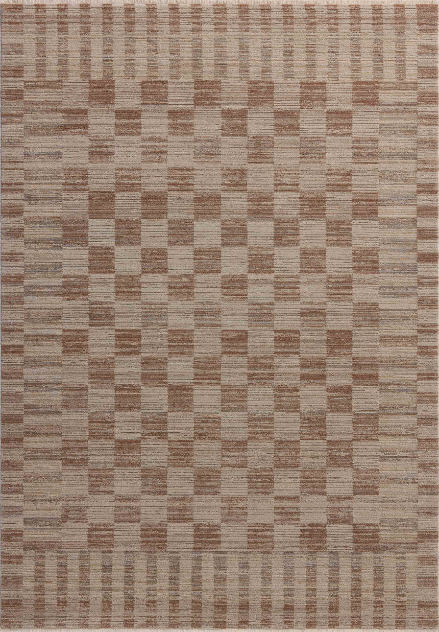 Cali Rug 06 | Brick / Natural