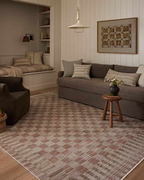 Cali Rug 06 | Brick / Natural