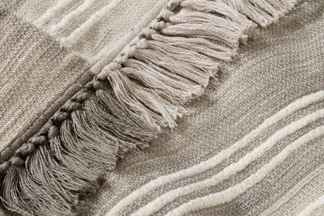 Cardiff Grey / Ivory Throw
