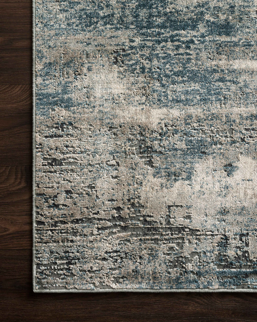 Cascade Rug 05 | Ocean / Grey