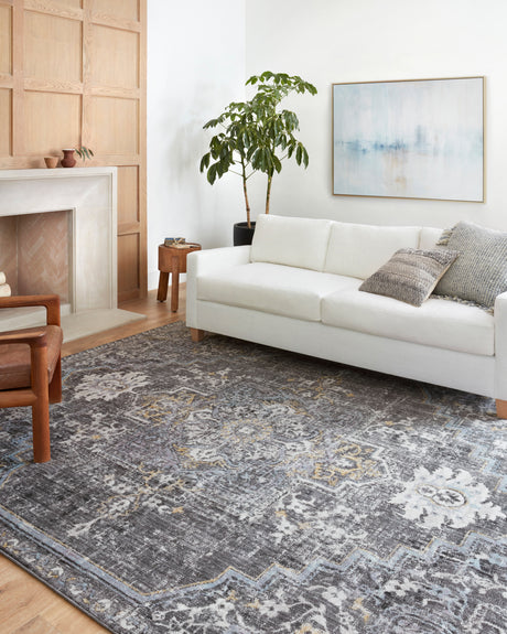 Cassandra Rug 02 | Charcoal / Gold
