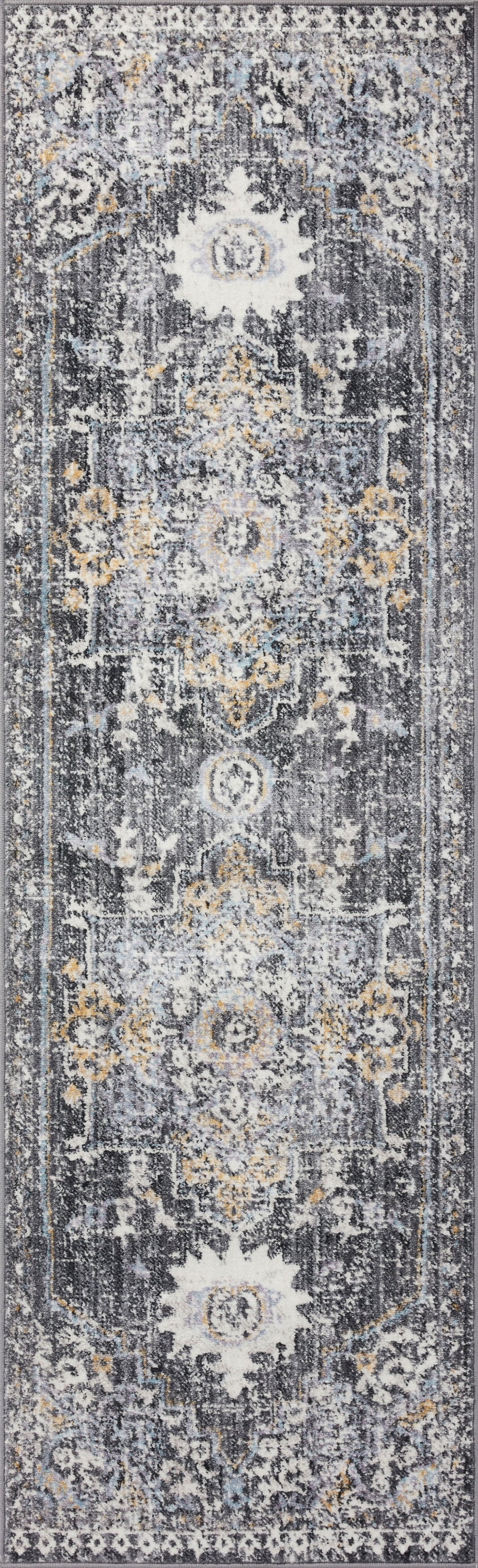 Cassandra Rug 02 | Charcoal / Gold
