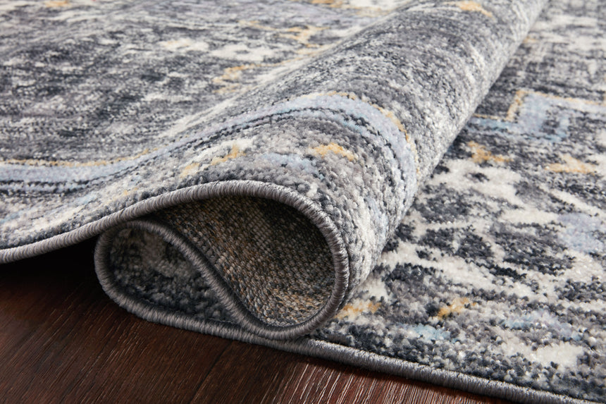 Cassandra Rug 02 | Charcoal / Gold