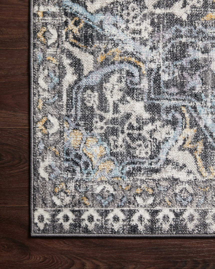 Cassandra Rug 02 | Charcoal / Gold