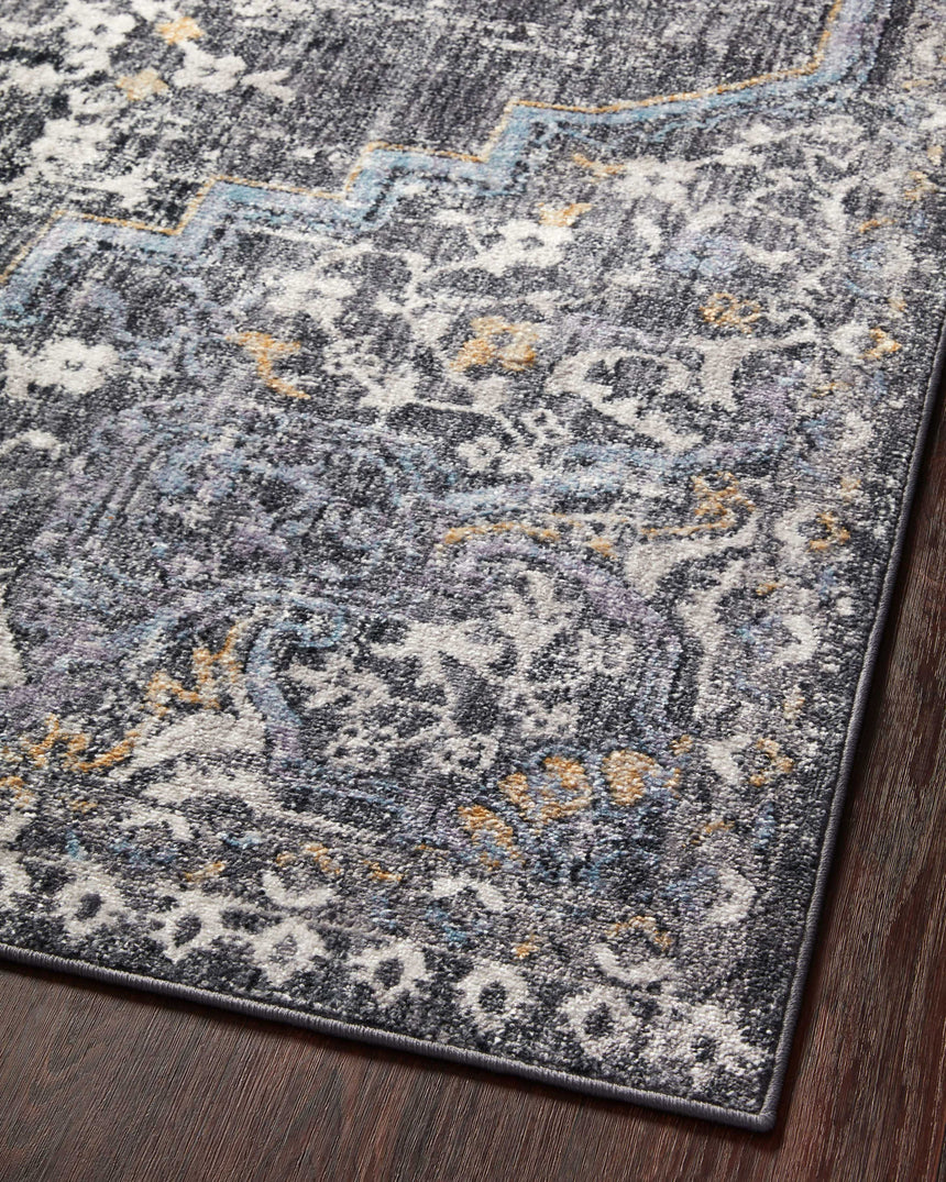 Cassandra Rug 02 | Charcoal / Gold