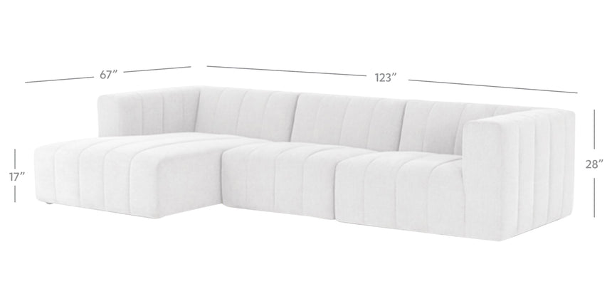 Langham Channeled 3-Piece Sectional