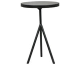 Bluestone with Powder Black Iron | Corin End Table | Valley Ridge Furniture