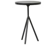 Bluestone with Powder Black Iron | Corin End Table | Valley Ridge Furniture