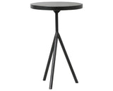 Bluestone with Powder Black Iron | Corin End Table | Valley Ridge Furniture