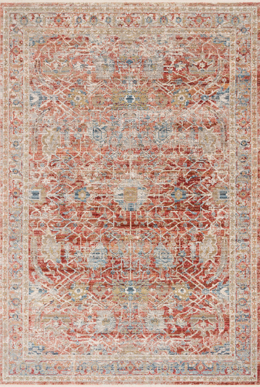 Claire Rug 01 | Red / Ivory