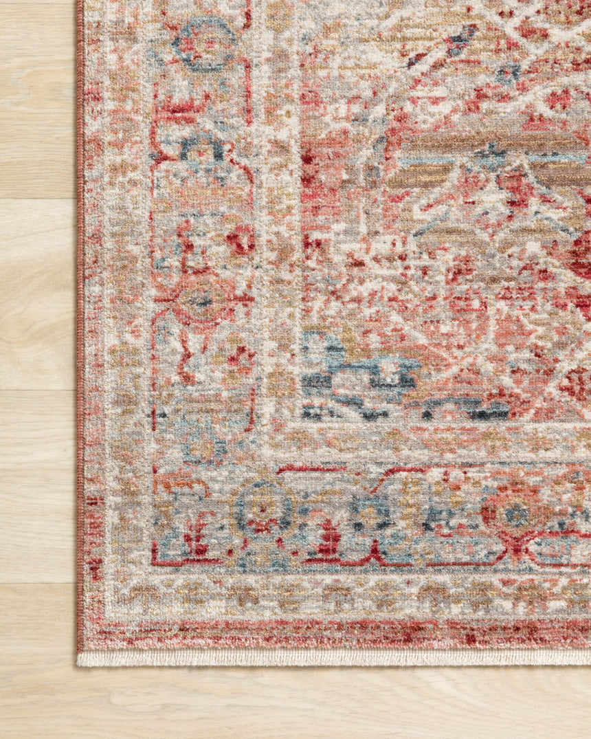 Claire Rug 01 | Red / Ivory