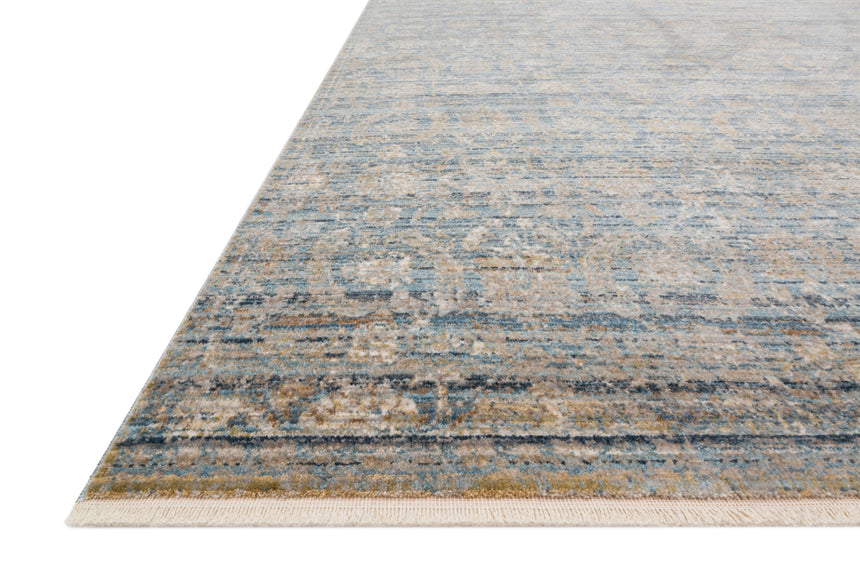 Claire Rug 03 | Ocean / Gold