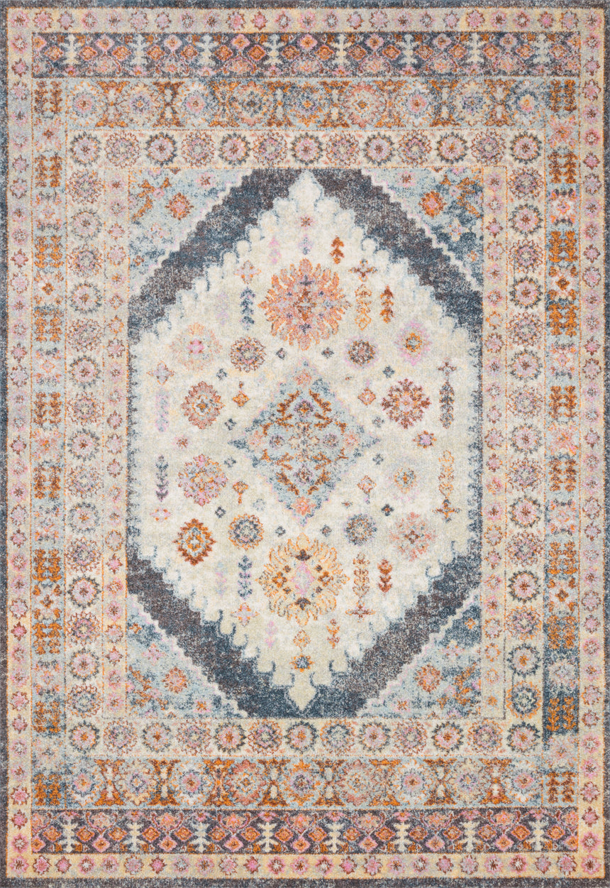 Clara Rug 07 | Pebble / Fiesta