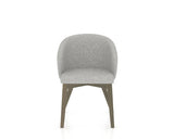 Canadel Downtown Point Dining Chair in Shadow, 7C Fabric, front view