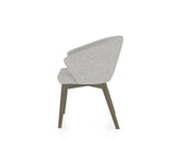 Canadel Downtown Point Dining Chair in Shadow, 7C Fabric, side view