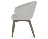 Canadel Downtown Point Dining Chair in Shadow, 7C Fabric, side view