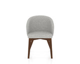 Canadel Downtown Point Dining Chair in Cognac Washed, 7C Fabric, front view