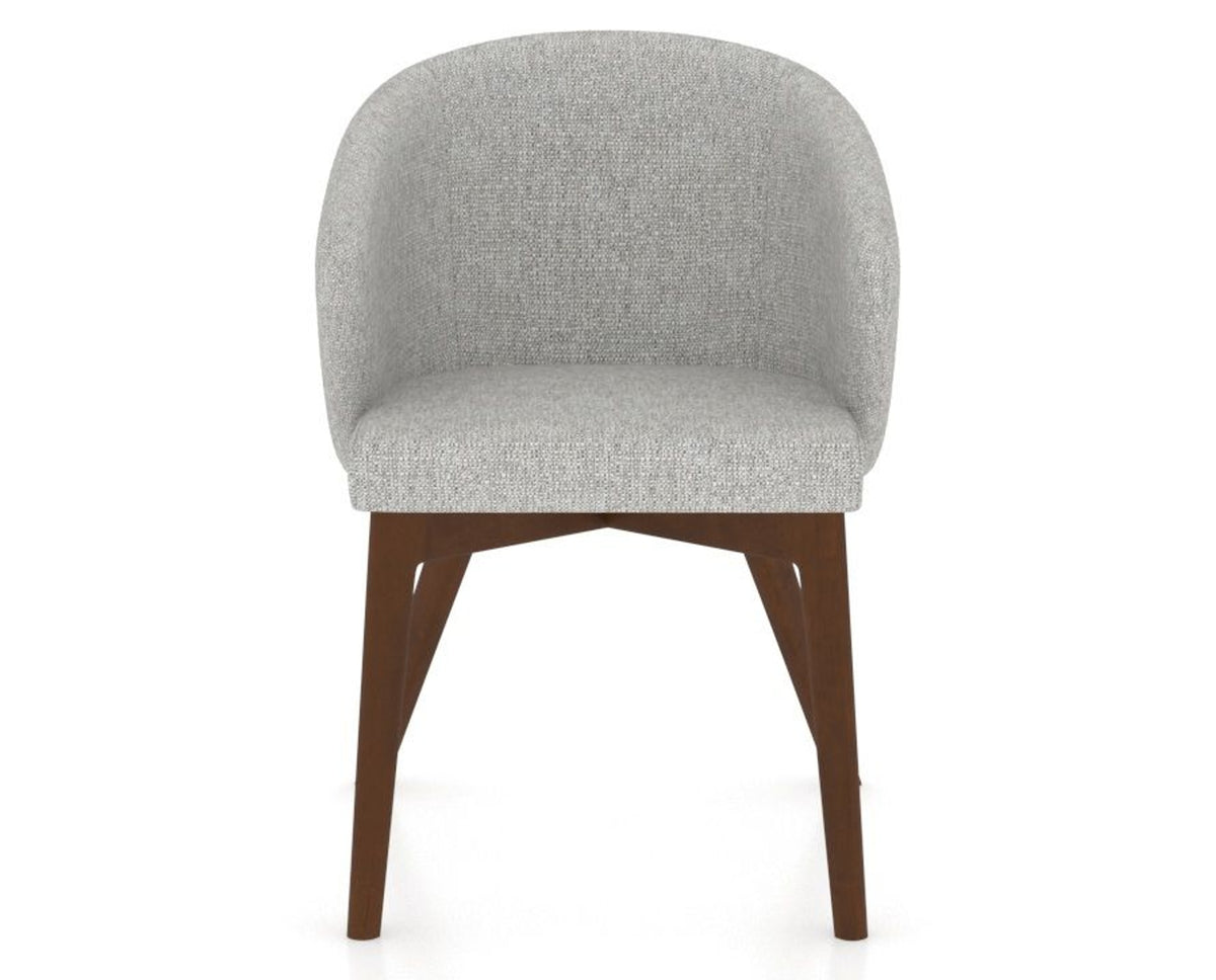 Canadel Downtown Point Dining Chair in Cognac Washed, 7C Fabric, front view