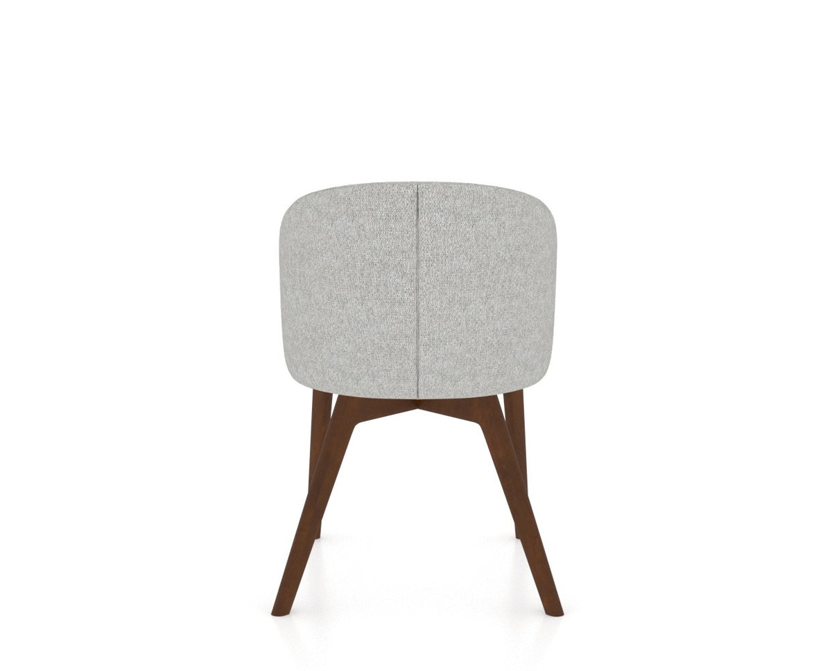 Canadel Downtown Point Dining Chair in Cognac Washed, 7C Fabric, back view